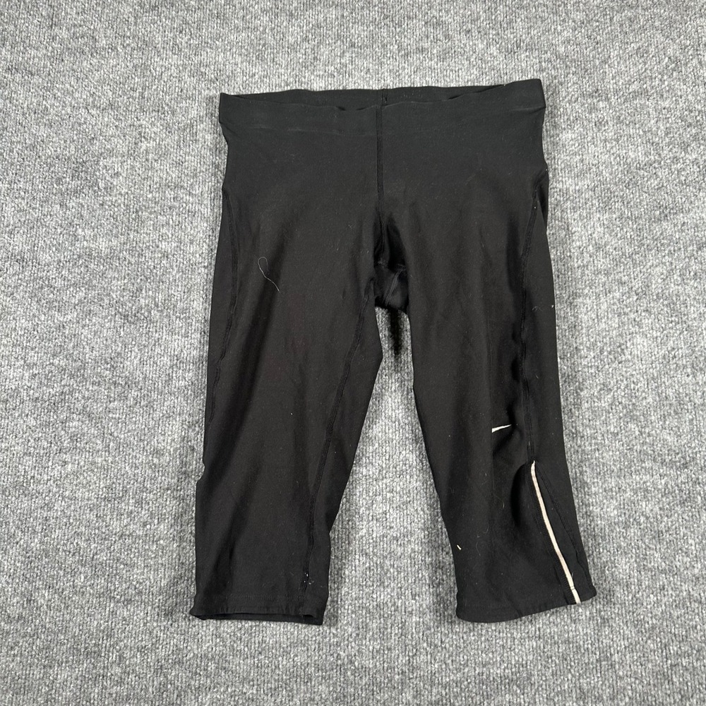 Nike Leggings Womens Size M Black Dri-Fit Cropped Athletic Running Compression